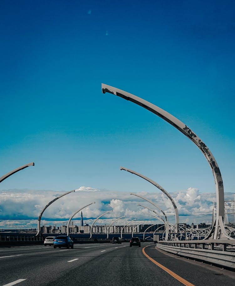 Arch Steel  On The Bridge