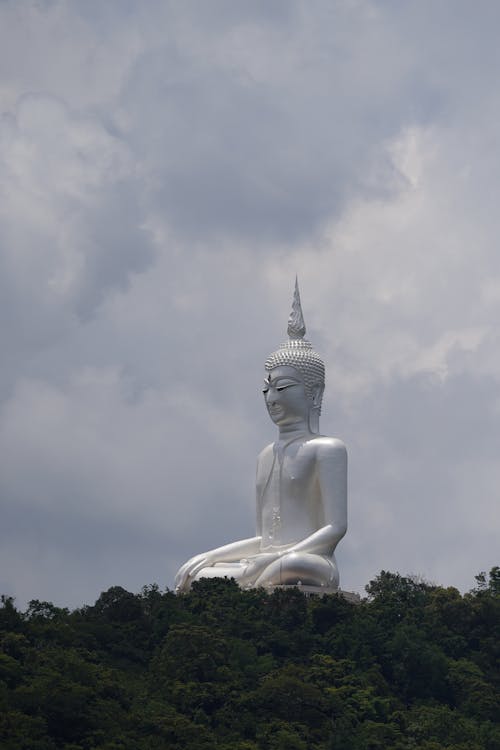 Foto stok gratis buddha putih, destinasi turis, objek turis