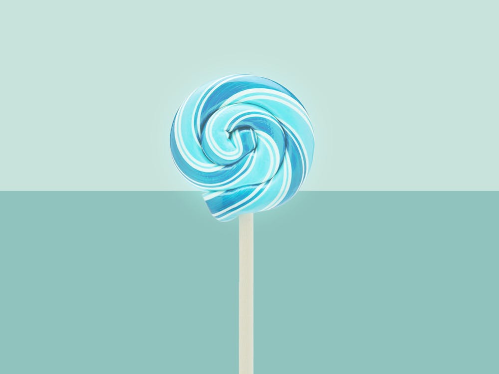 Free Blue Lollipop Stock Photo
