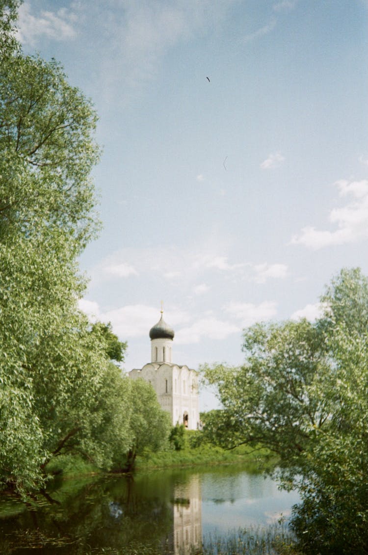 The Church Of The Intercession On The Nerl River In Russia 