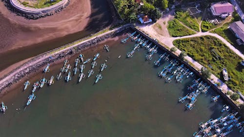 Δωρεάν στοκ φωτογραφιών με αεροφωτογράφιση, ακτή, βάρκες ψαρέματος