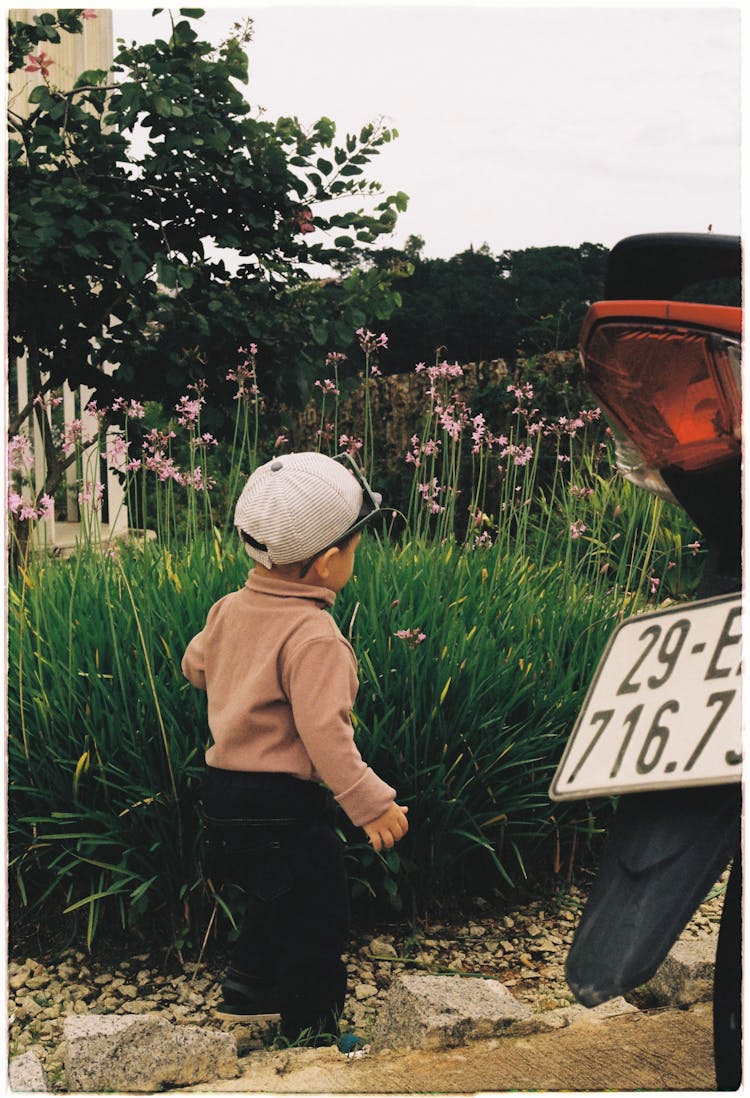 Boy At Countryside Road