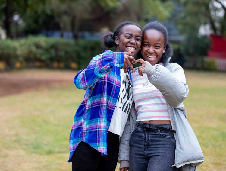 Photo Of Two Smiling Girls 