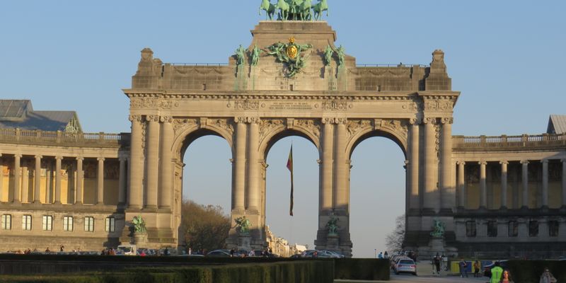 El arco del Cincuentenario, en Bruselas