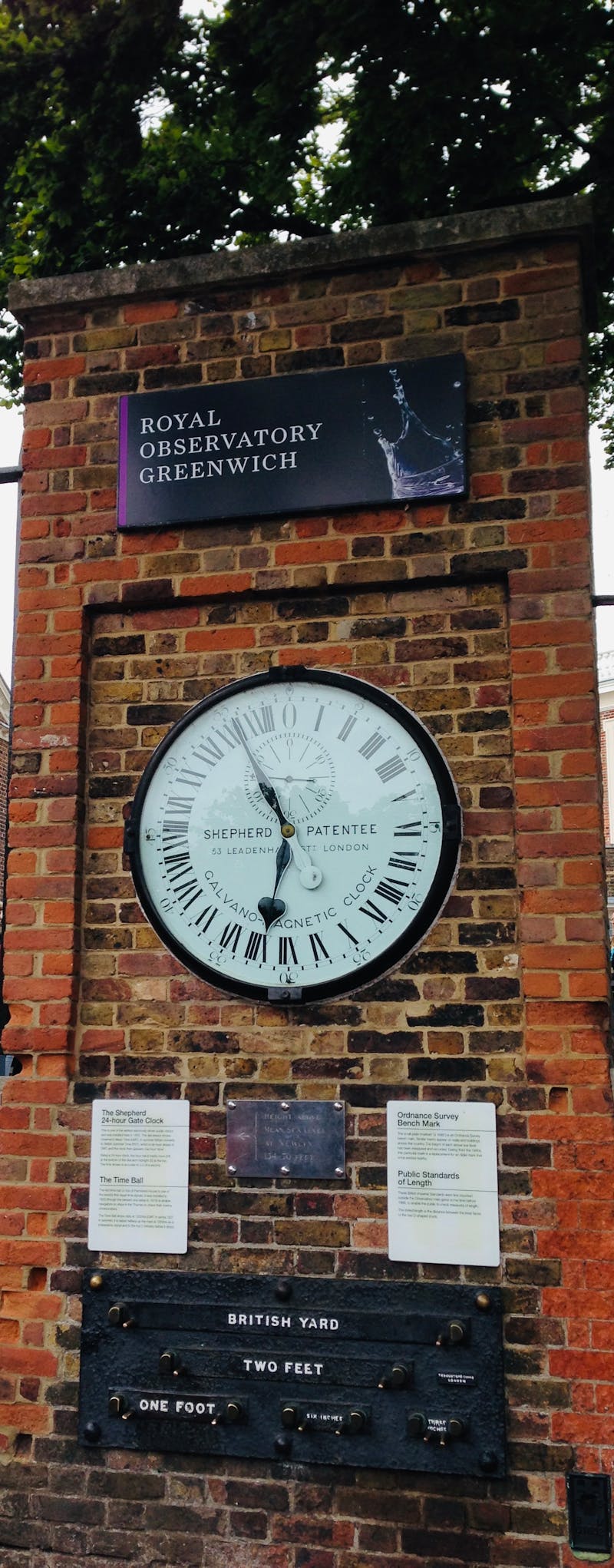 グリニッジ天文台（Royal Observatory, Greenwich）にある世界標準時