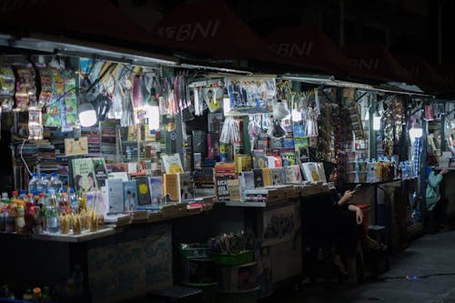 Booths in Turkey at Night