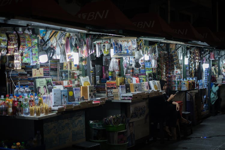 Booths In Turkey At Night