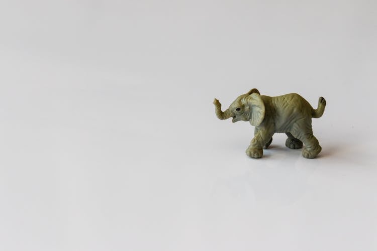 Gray Elephant Figurine