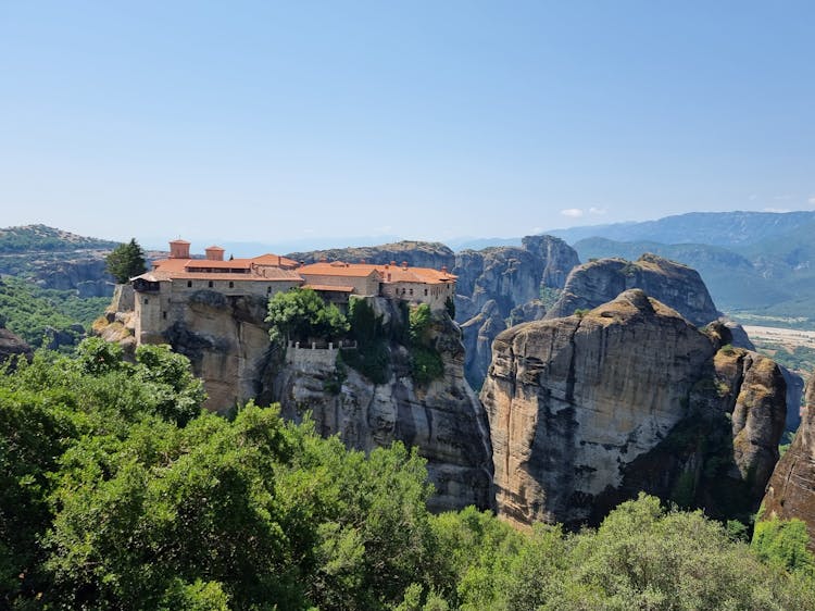 The Meteora Monastery In Greece