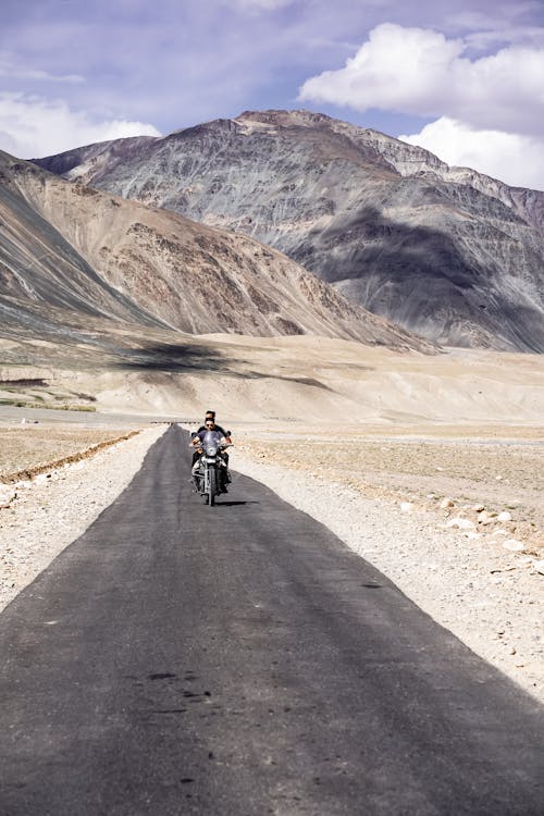 A Man Riding a Motorcycle