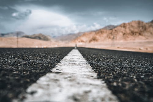 White Line on an Asphalt Road