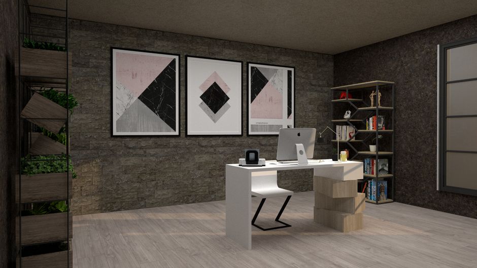 Optimizing Workspace with Hanamori: A Guide to Corner Racks for Efficient Storage and Minimalist Spaces Business professional reaches for item from installed corner rack in office