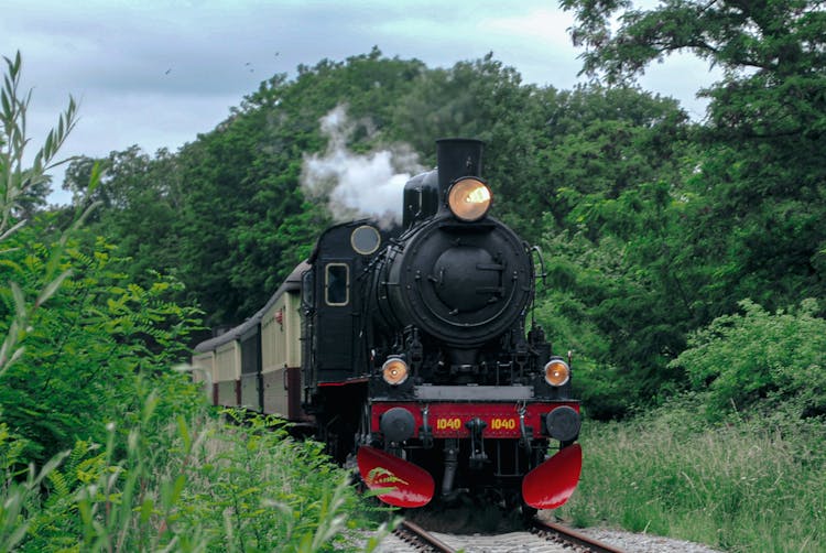 Steam Train In Kerkrade, Netherlands