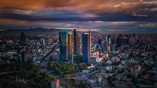 Mexico City at Sunset