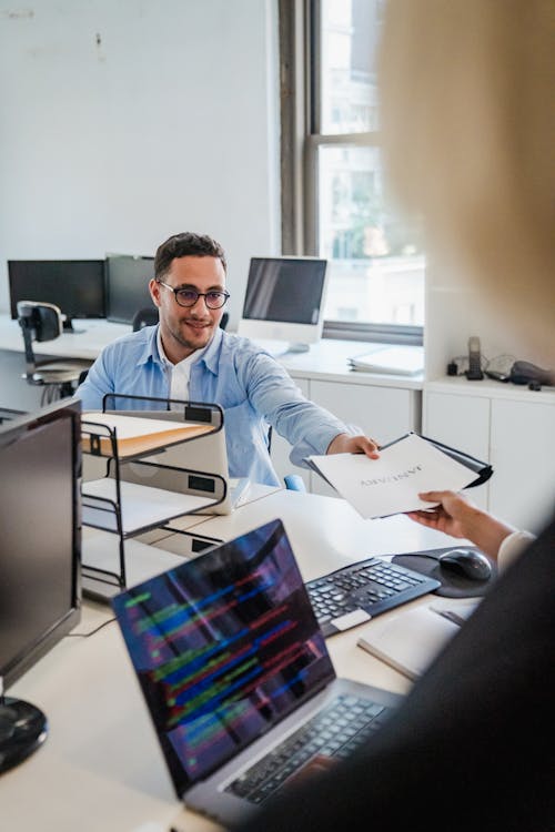 Businessman Working in an Office 