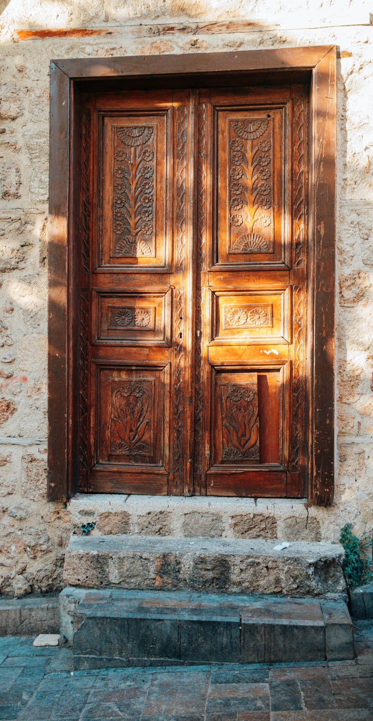 Stairs And Door In Building