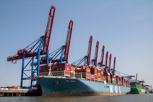 Kostnadsfri bild av containerfartyg, förtöjd, frakt