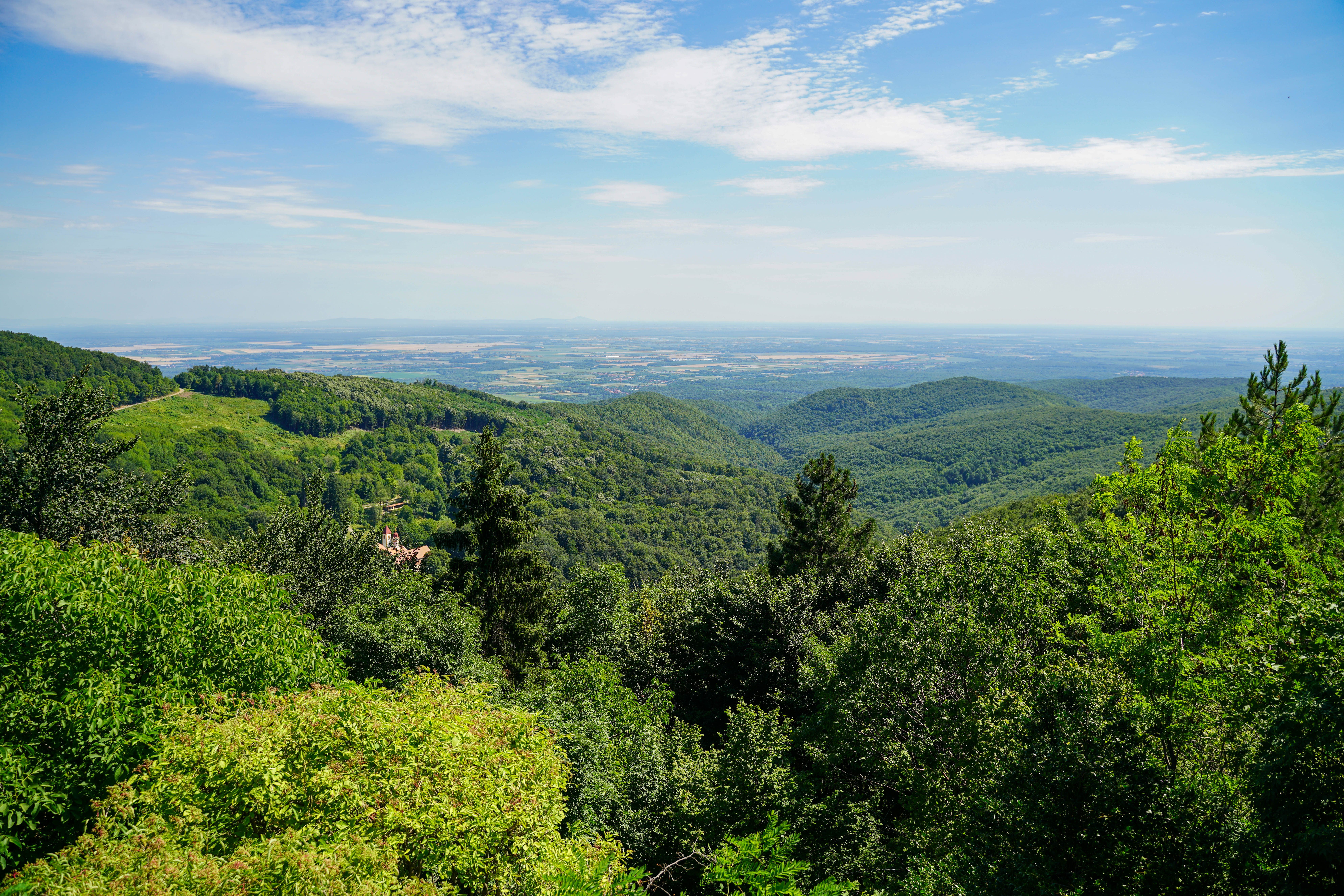 Aerial Photography of Green Mountains under the Cloudy Sky · Free Stock ...