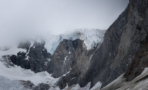 Photo of Snow Covered Mountain