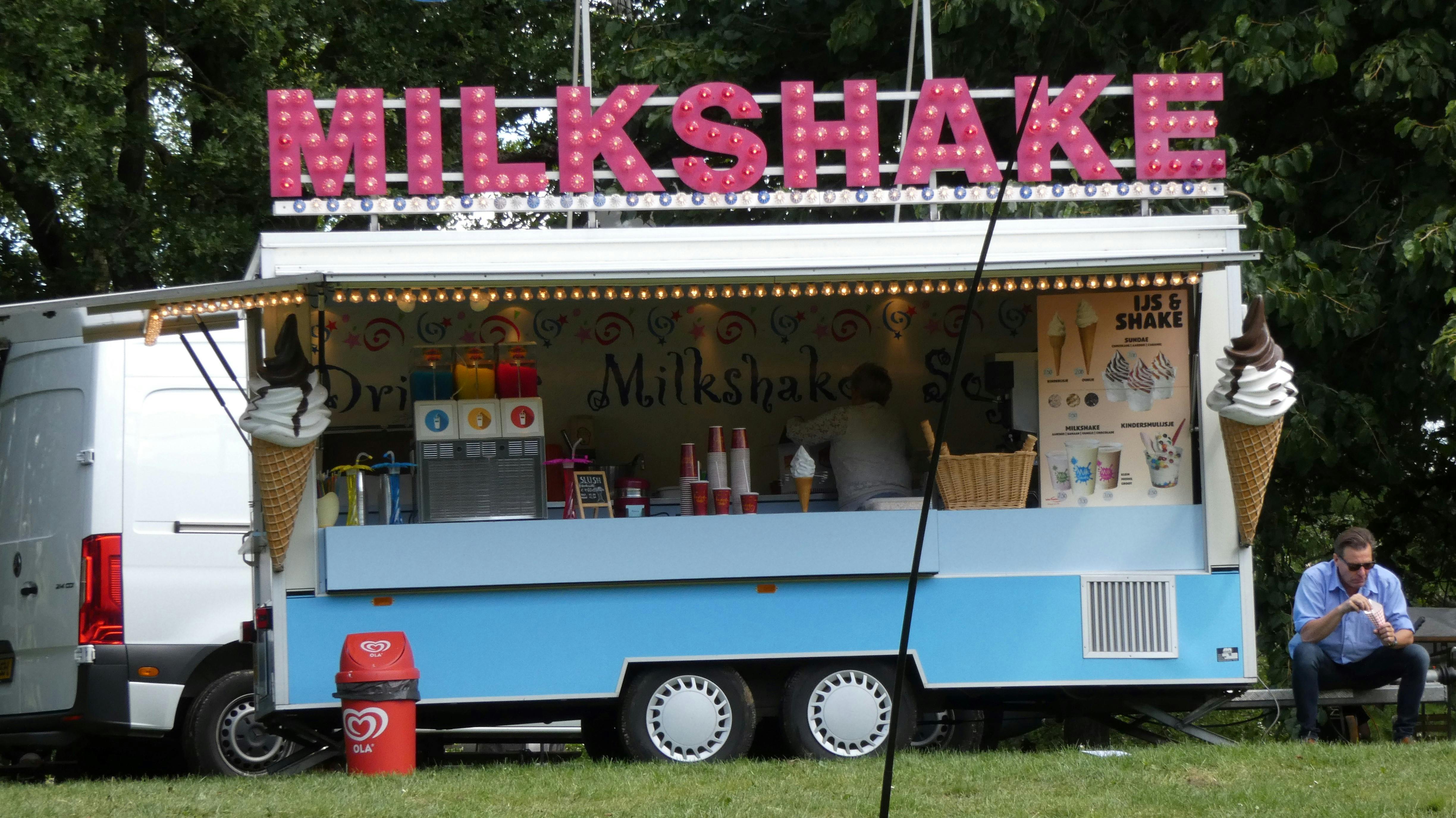 ice cream truck at a music festival - ice cream truck wrap