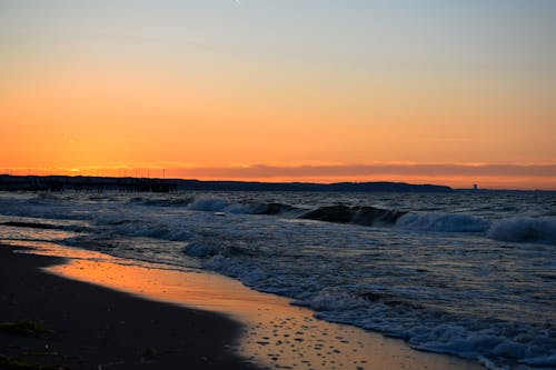 Free stock photo of beach, blue, dark