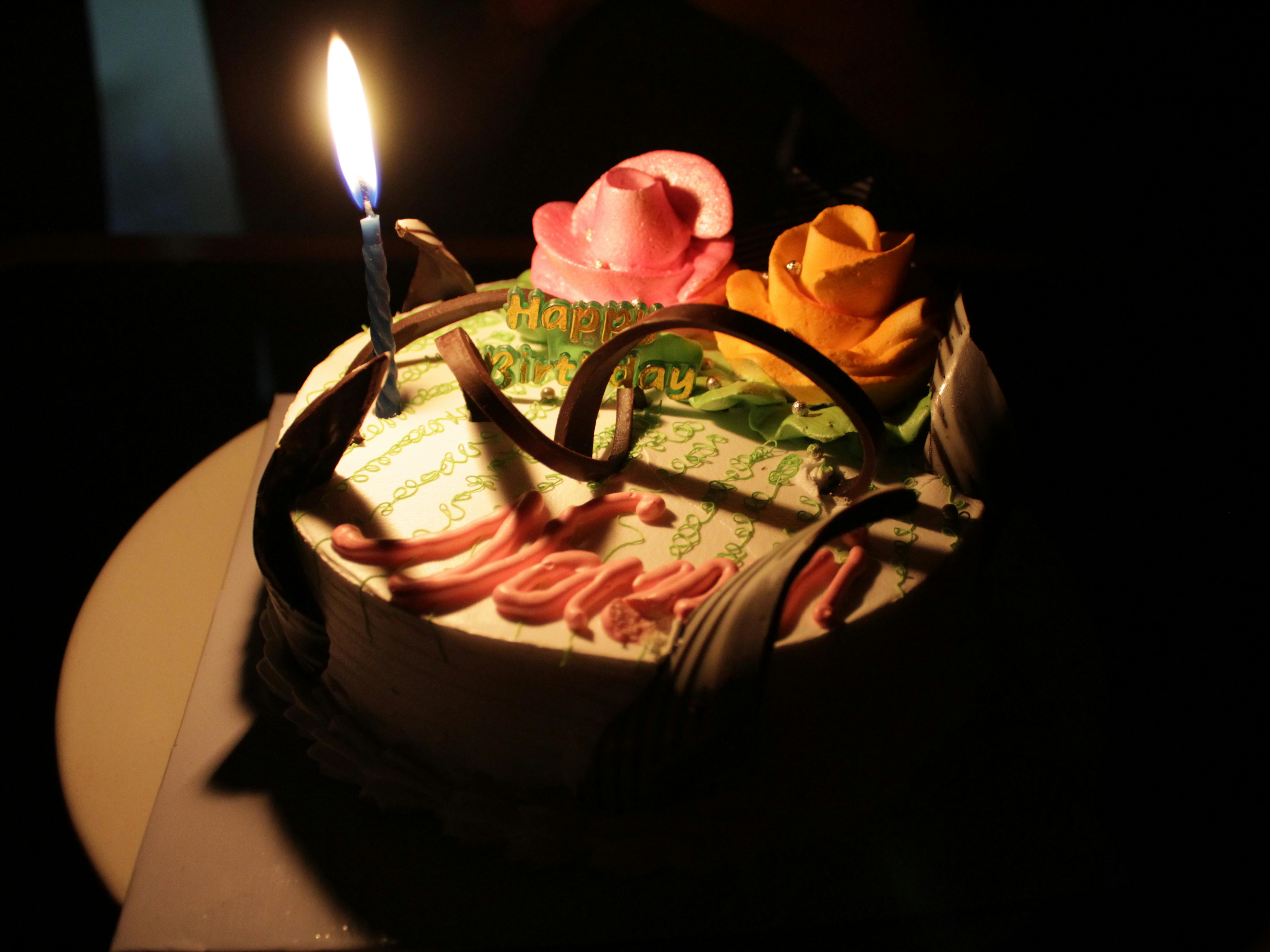 Free Stock Photo Of Happy Birthday Cake Candle