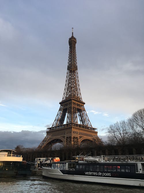 Low-Angle Shot of Eiffel Tower in Paris, France