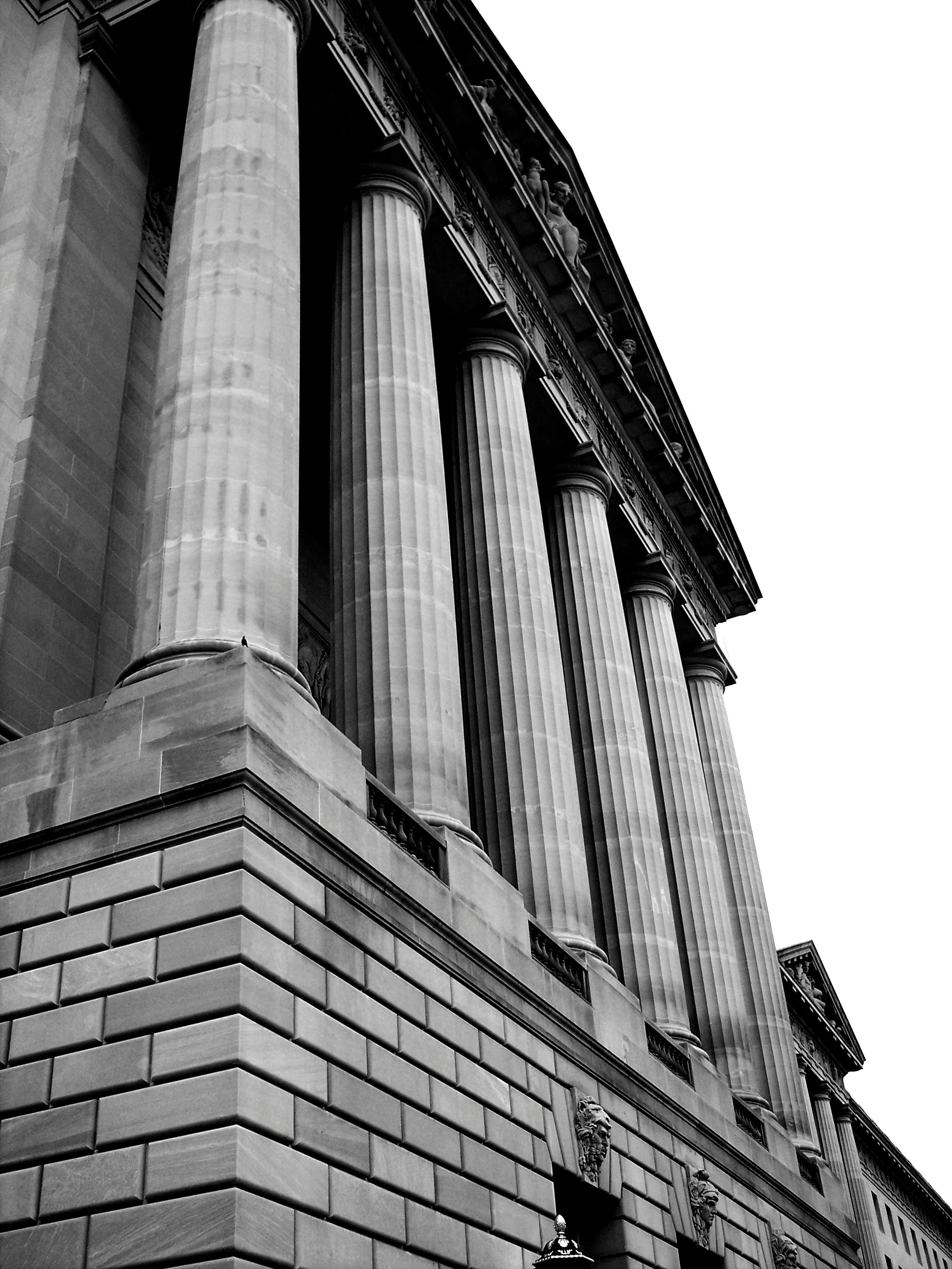 Free stock photo of building, pillar, washington