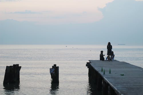 Free stock photo of people, sea