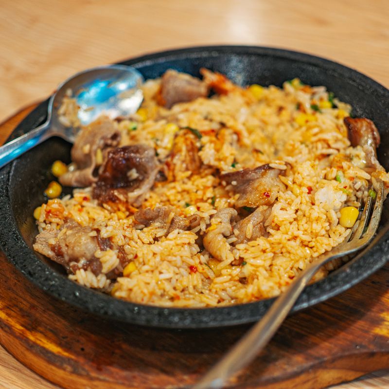 Egg Fried Rice with Frozen Vegetables