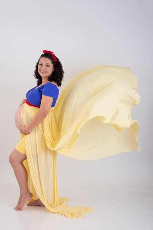 A Woman Having a Maternity Shoot