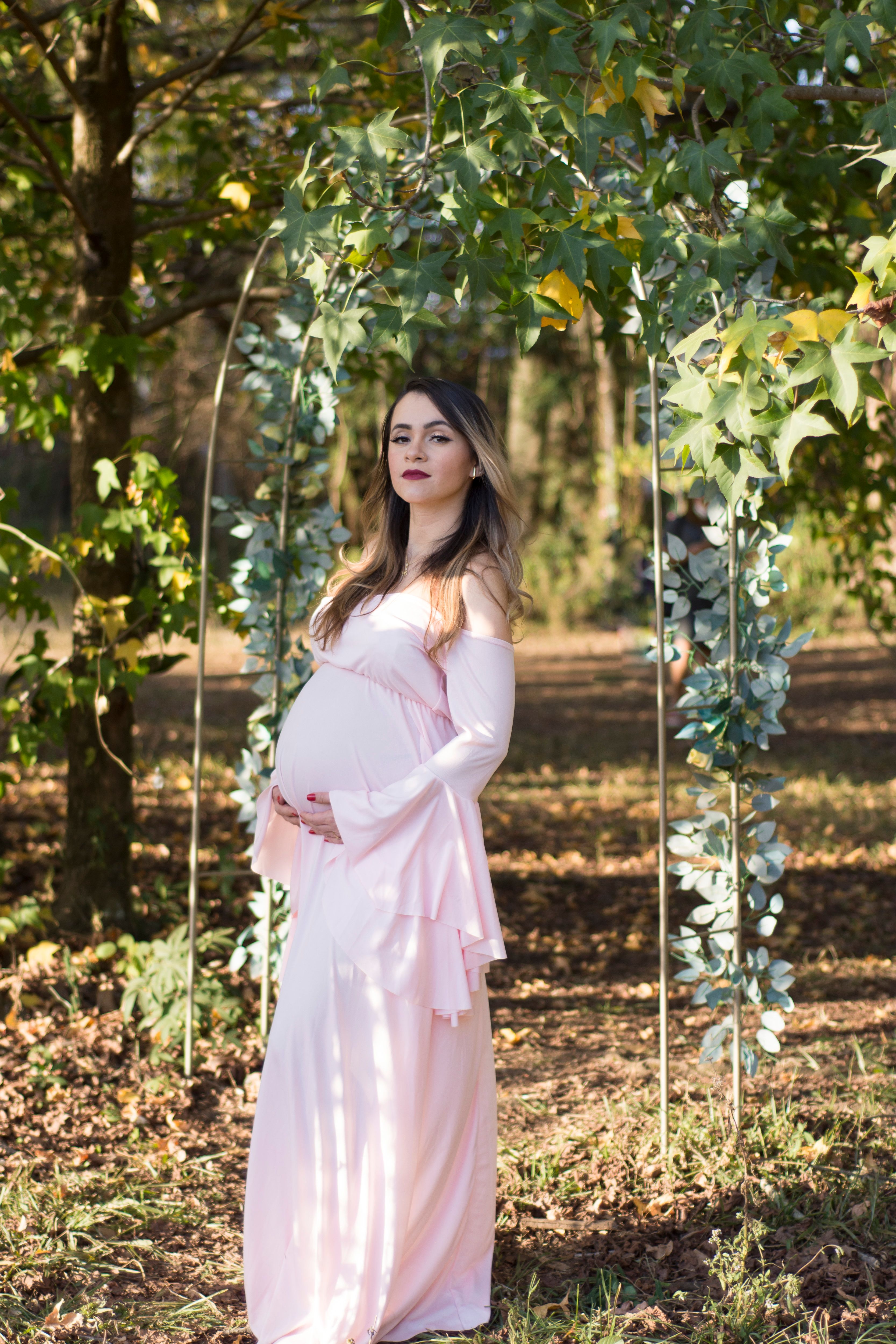 Woman in White Dress Standing in the Forest · Free Stock Photo