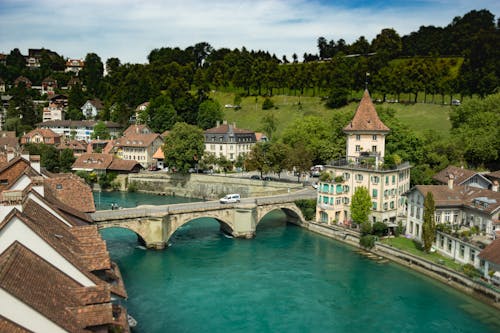 Ingyenes stockfotó alsó kapu híd, autó, bern témában