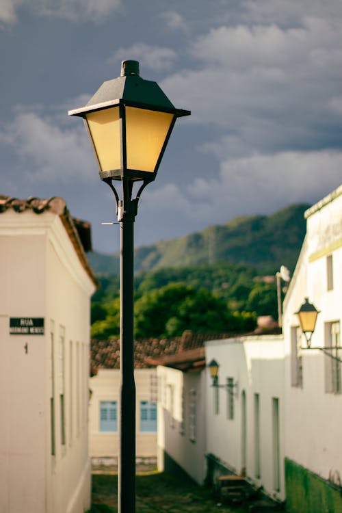Free A Street Lamp in Goias, Brazil Stock Photo