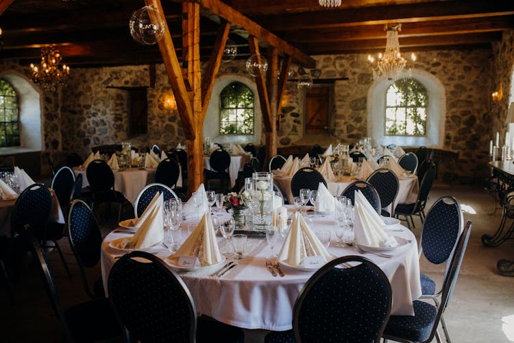 Decorated Tables In Restaurant