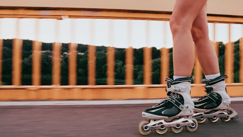 A Person Rollerblading
