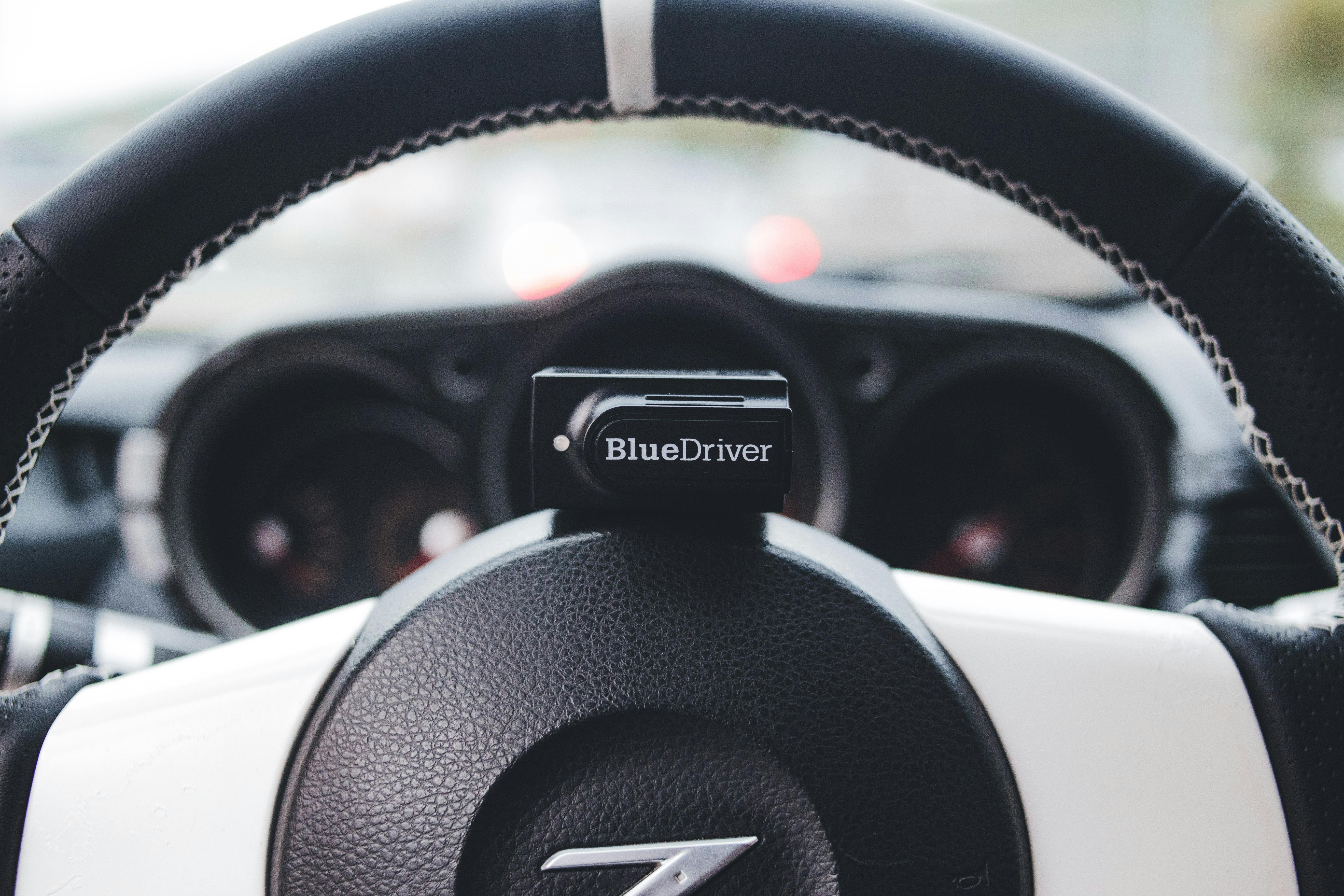 Equipment on Steering Wheel in Car · Free Stock Photo
