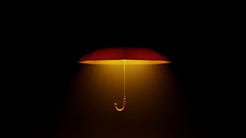 Photo of an Illuminated Umbrella 