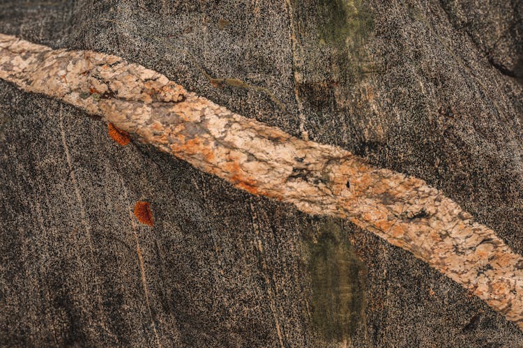 White And Black Pattern Of A Rock Formation