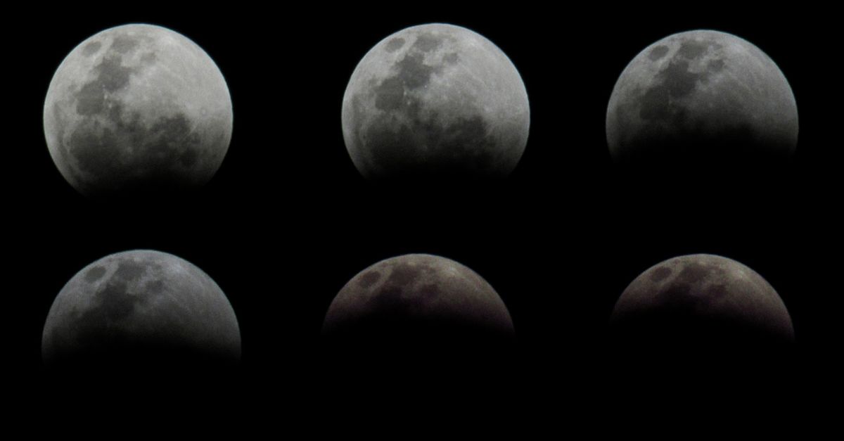 El eclipse lunar parcial modificó la apariencia de la luna llena de agosto El eclipse lunar parcial modificó la apariencia de la luna llena de agosto
