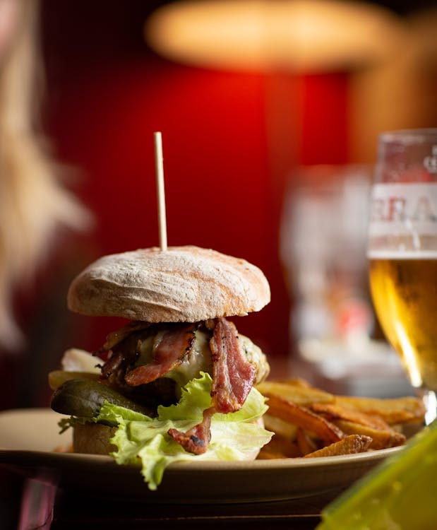 Close-Up Photo Of Hamburger 