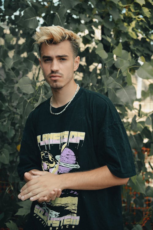 Portrait of Young Man in Park