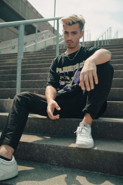 Camiseta Preta Estampada