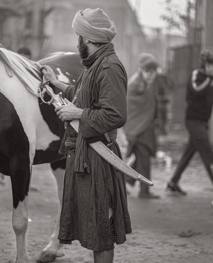 Nihang Singh With Horse 