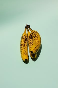 Bananas, overripe, raw