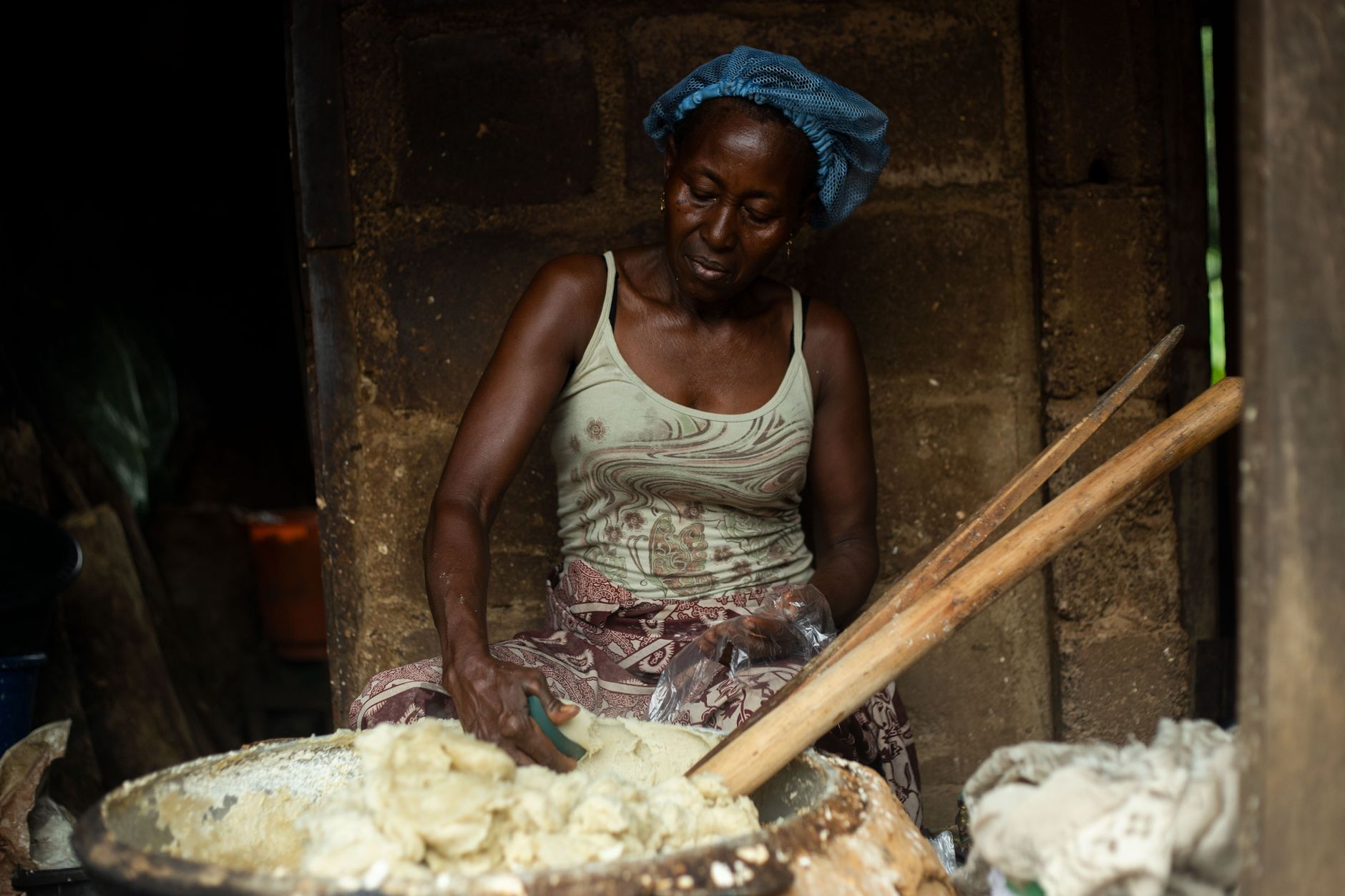Pâte de Fufu traditionnelle servie dans un bol