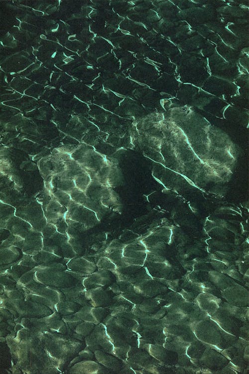 Pattern of Waves on the Sand on the Bottom of the Sea