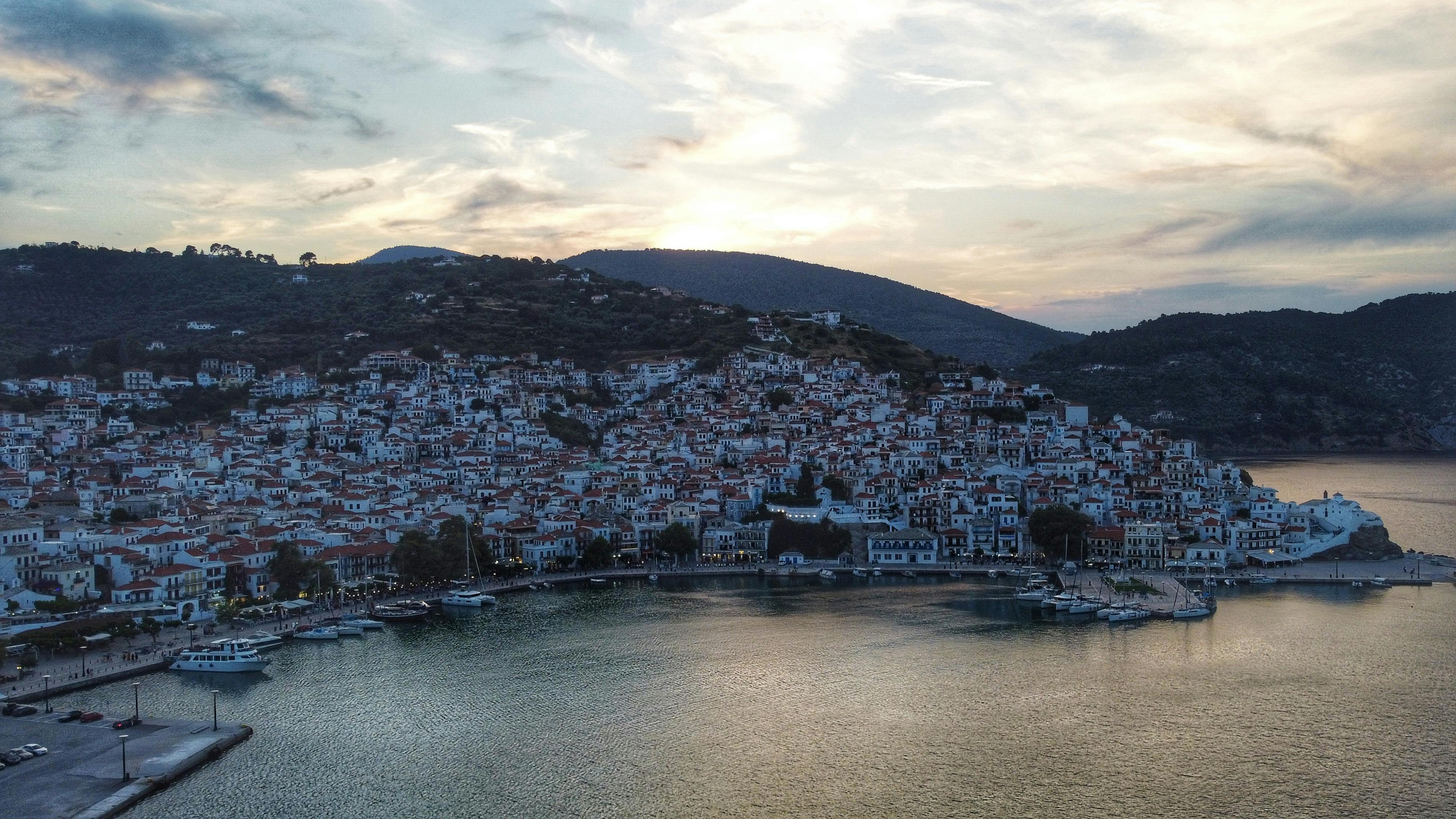 An Aerial Photography Of City Of Skopelos Island In Greece Free Stock   Pexels Photo 12925559 