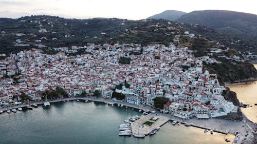 คลังภาพถ่ายฟรี ของ skopelos, กรีซ, ตึก