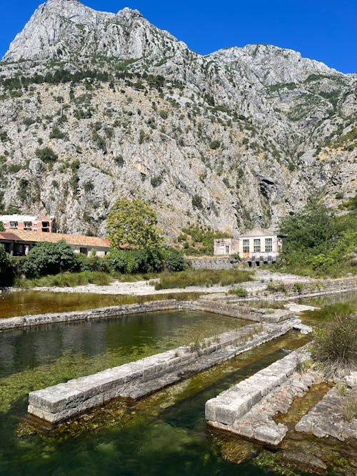 Immagine gratuita di acqua, alberi, cielo azzurro